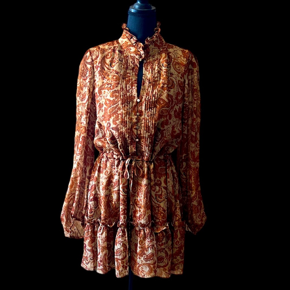 House of Harlow fall colored dress size 6 NWT